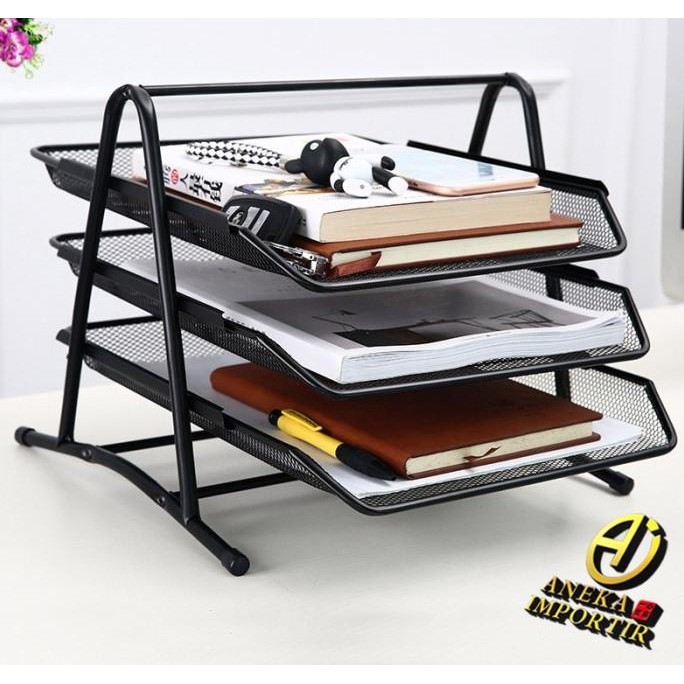Rak Kertas Dokumen Surat 3 Susun / Paper Document Letter Tray 3 Tier A22S