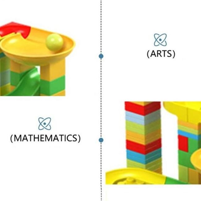 Murah Besar Mainan Edukasi Anak Track Maze Toy Bricks Marble R Run Maze Geser Bola Marmer Blok Bangu