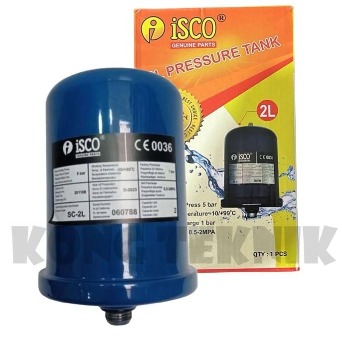 Tabung Otomatis Pompa 2 Liter Besi Isco / Pressure Tank 2 L Harga Spesial