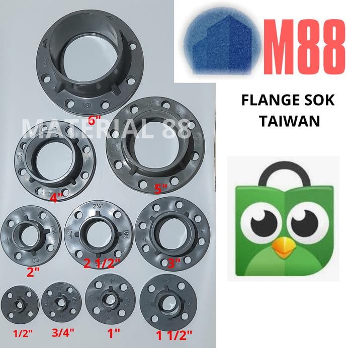 Flange Sok Pvc 2 Inch Taiwan Restock