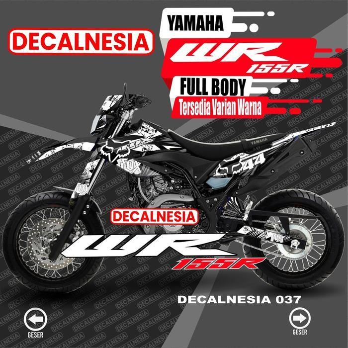 Decal Wr155 Full Body Variasi Decal Wr Supermoto Aksesoris Stiker Dekal Motor Yamaha Wr 155 R Origin