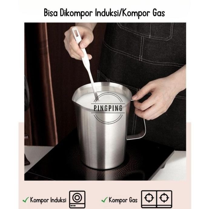 HOT SALE Gelas Ukur Takar 1000Ml/2000 Ml Stainless Steel/Gelas Ukur Takar