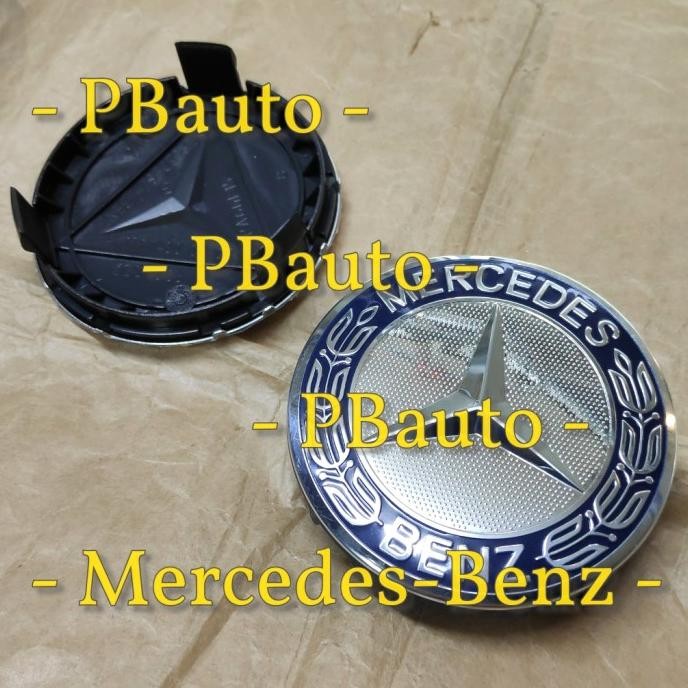 Promo Dop Velg Timbul Bintang Padi Biru Mercedes Benz / Dop Mercy COD