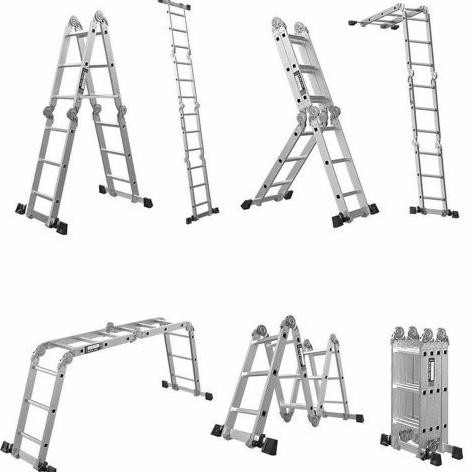 Tangga Lipat Denko Mal4X5 Multipurpose Ladder 4X5 Steps 5.7M Renew New Stok
