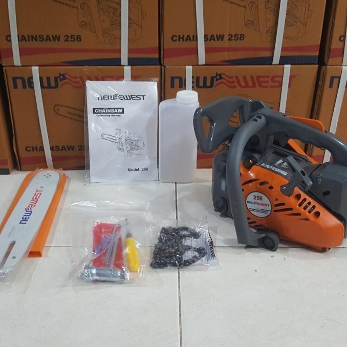 Grosir Chain Saw Top Handle Nw-258 12 Inch Guide Bar New West Original