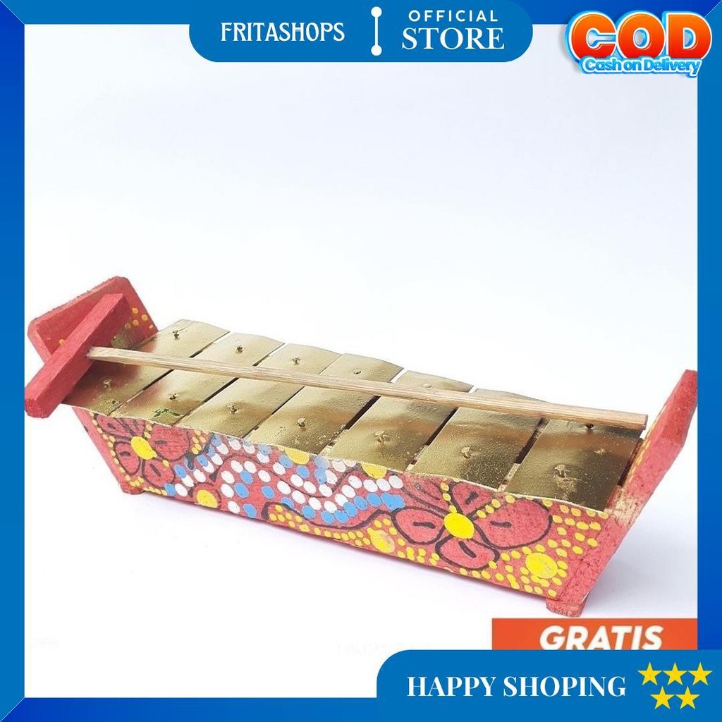 [Promo] Diskon Gamelan Motif Anak / Alat Musik Gamelan Tradisional / Gamelan Kenong Jawa Tabuhan Jar