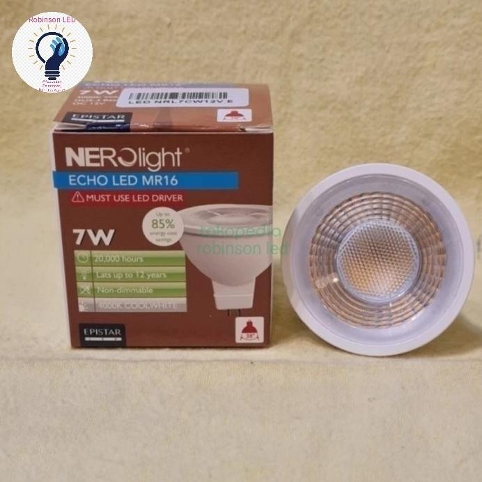 NEROLIGHT Lampu Halogen Spot LED MR16 7W 12V 4000K Nero MR 16 7 Watt murah