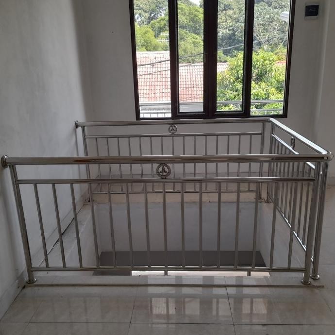 Pagar Reling Balkon Stainless Minimalis New Stok