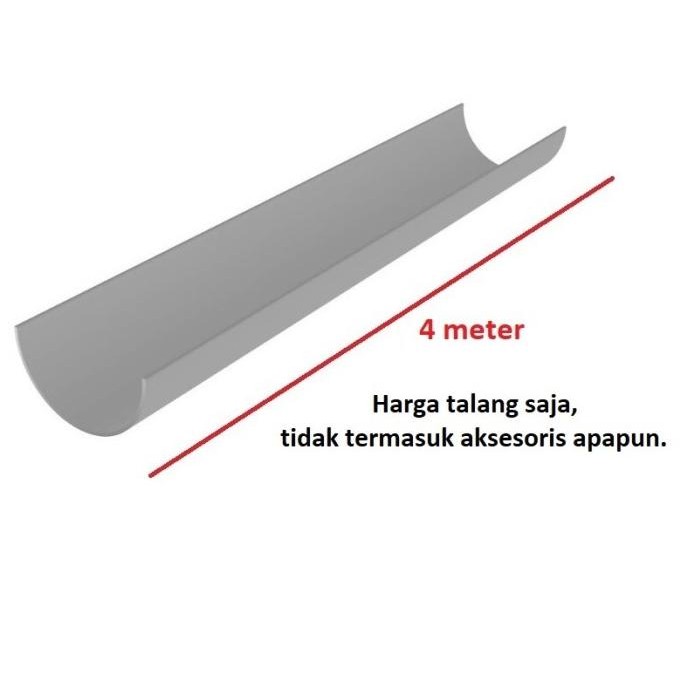 Talang Air Atap Rumah Genting Pvc Maspion Diameter 8" 8 Inch In 20 Cm Harga Per 1 Batang = 4 Meter S