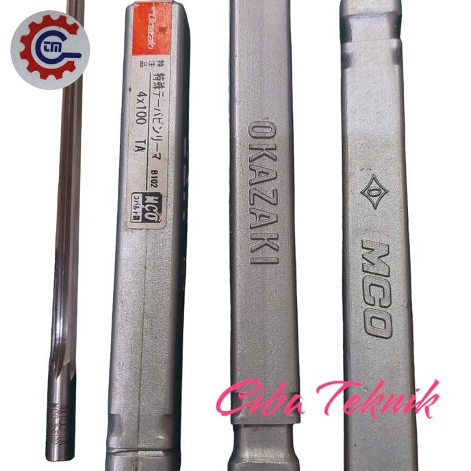 Reamer Tirus 4mm /Taper Pin Reamer 4-5mm OKAZAKI Jepang murah