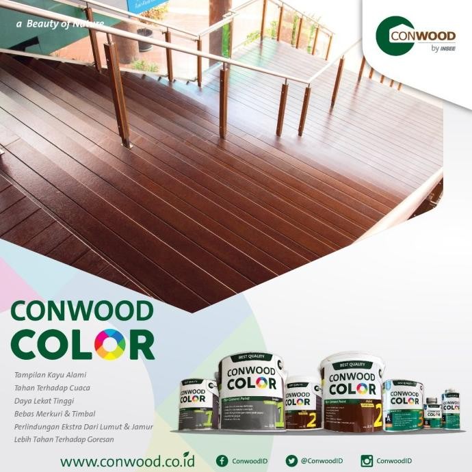 Miliki Conwood Color Akasia / Cat Warna Conwood