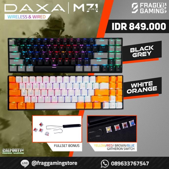 Rexus Daxa M71PRO / M71 PRO Bluetooth Wireless Mechanical Keyboard