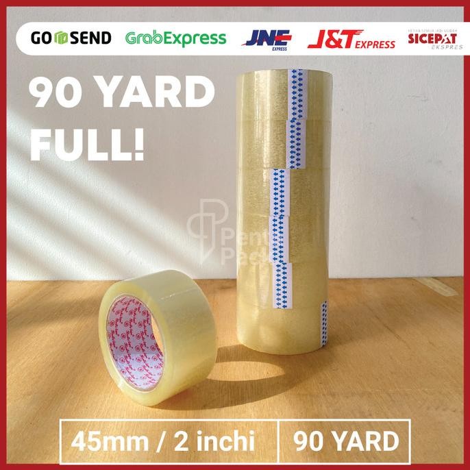 

[1 DUS] Lakban Selotip Isolasi - BENING (45 mm/2 inchi X 90 yard) murah