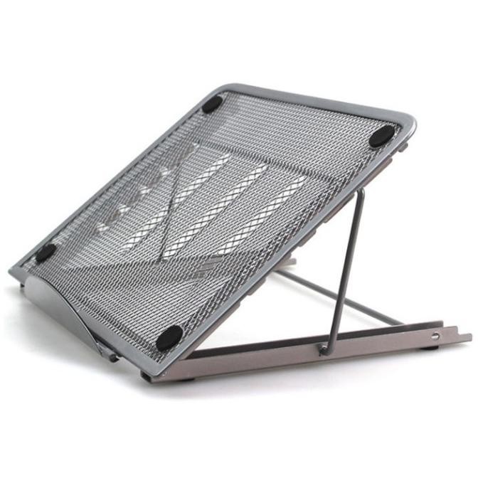 Portable laptop stand penyangga tablet laptop ipad macbok bahan metal