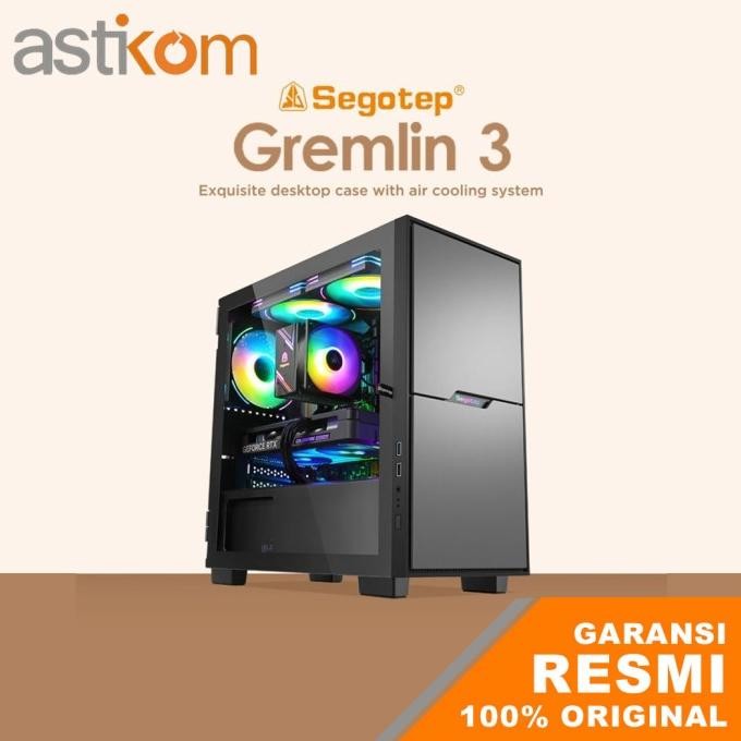 Casing PC Segotep Gremlin 3 Black M-ATX