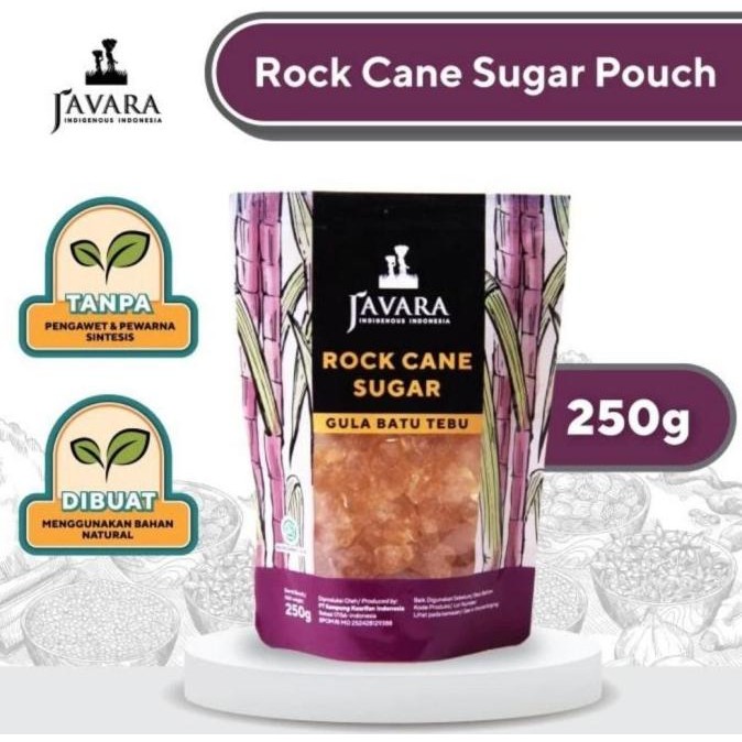 

Javara - Rock Cane Sugar (Gula Batu Tebu Alami) - 1000 gr murah