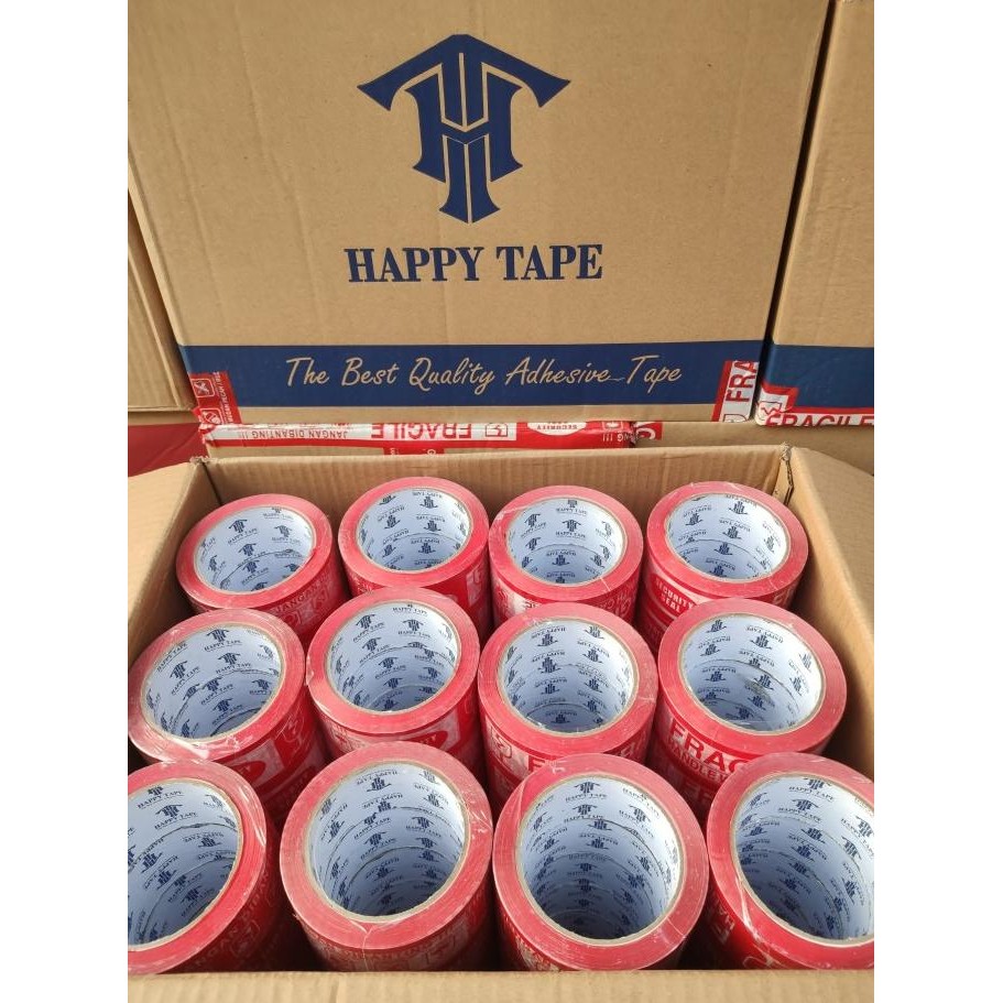 

lakban fragile merah putih 48mm 100 yard setara daimaru murah