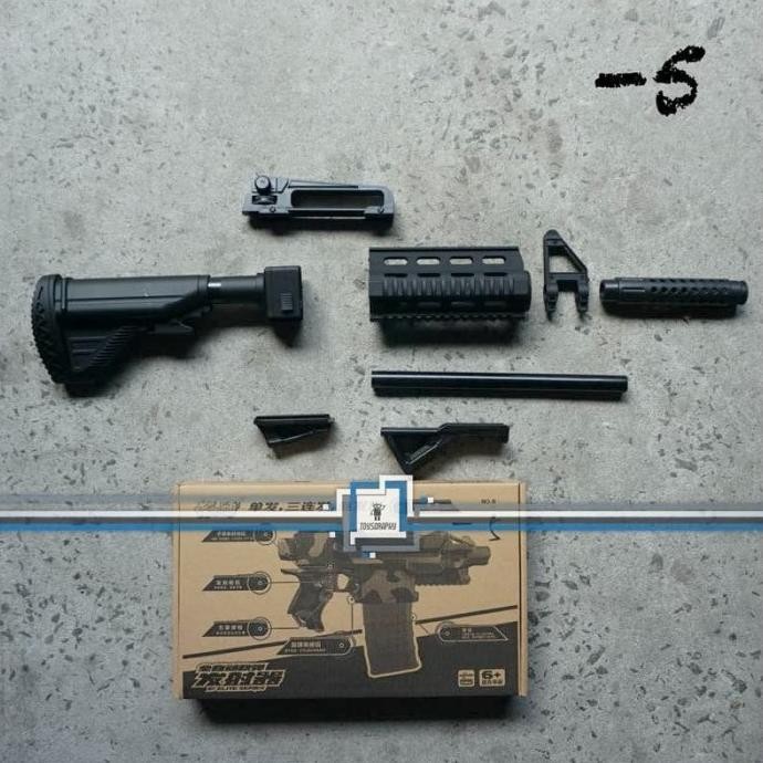 Nerf Stryfe PubG WORKER M416 Set 5 BLACK Add on Kit Stock Accessories