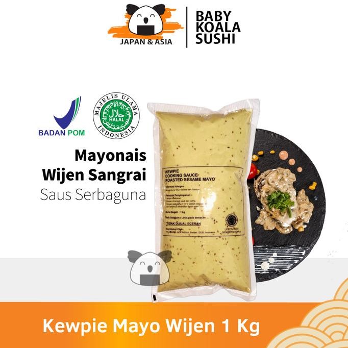 

Wijen Sangrai Mayo KEWPIE | Roasted Sesame Mayonnaise | Mayonaise Saus murah