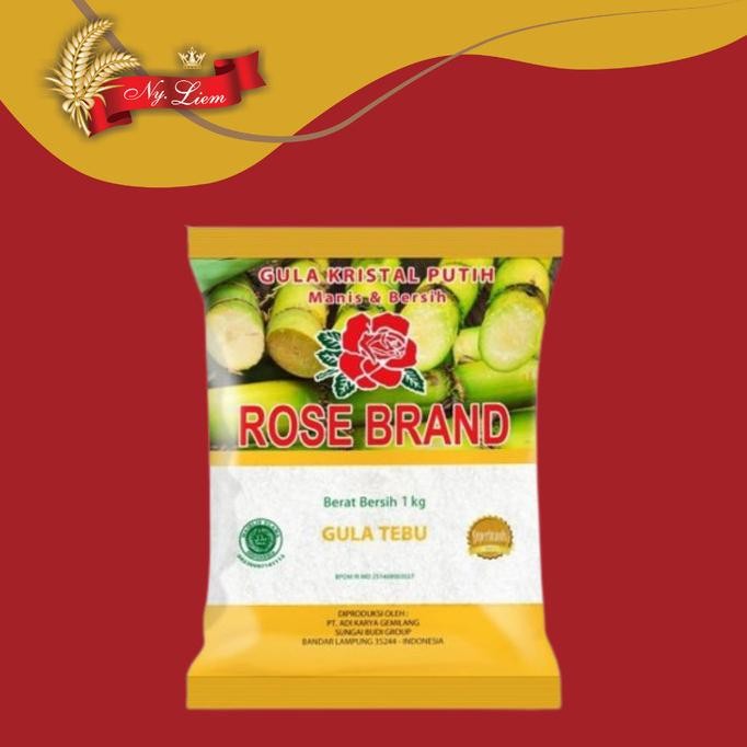 

ROSE BRAND Gula TEBU Kristal Putih / Gula KUNING 1 Karton (20 x 1 kg) murah