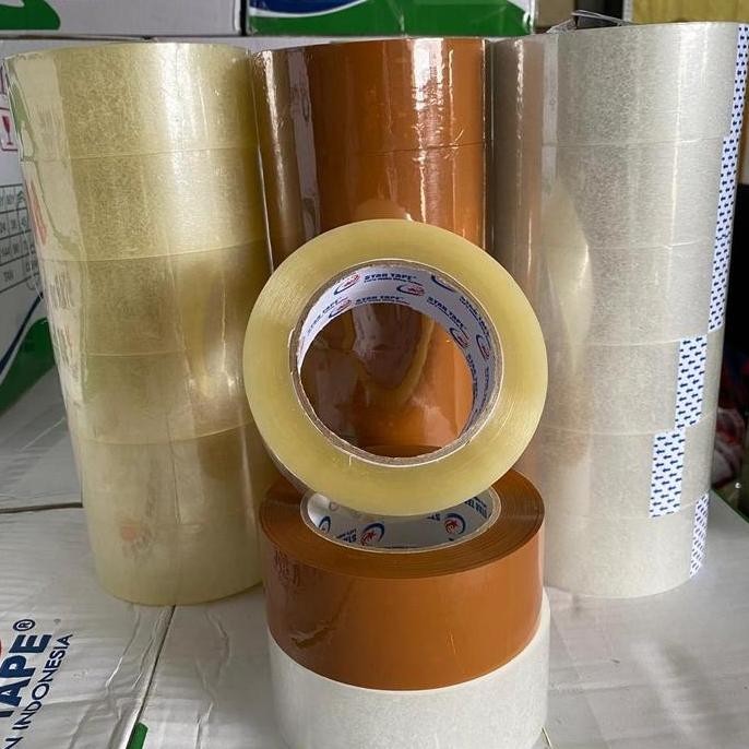 

Lakban 200 Yard x 45 mm (Per slop/6 pcs) lakban tebal isolasi 2 inch murah