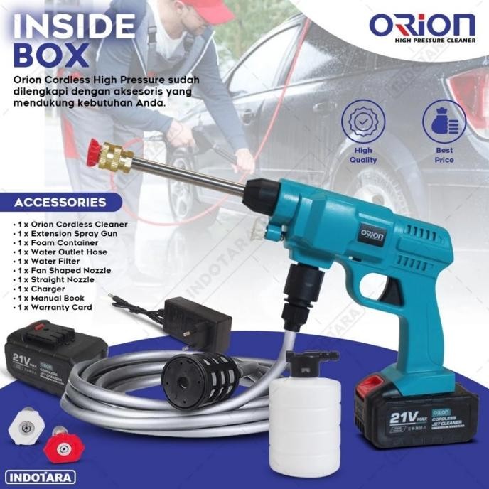 Alat steam cuci motor & mobil Jet Cleaner Baterai Orion Superjet100-Q1