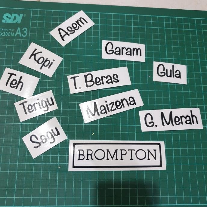

(Good) Sticker label bumbu Dapur *isi 10pcs [Bisa Request]