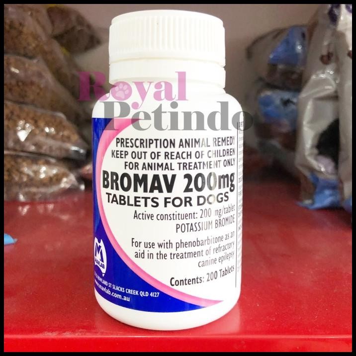 Bromav 200 Mg Obat Epilepsi Dan Kejang Anjing ( 1 Botol )