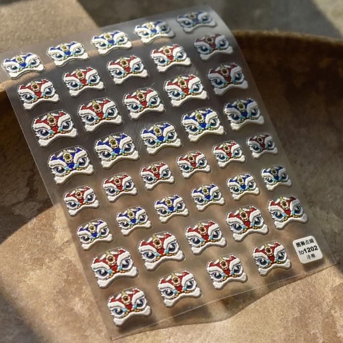 Murah Nail Accessories- Nail Sticker Imlek Cny Decal [Stiker Kuku Imlek]