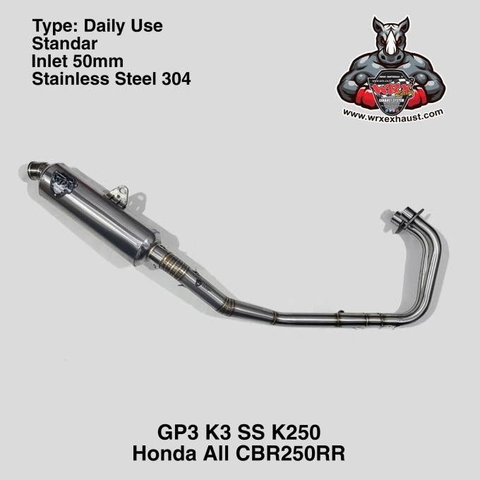 Knalpot WRX GP3 SS K250 CBR250RR