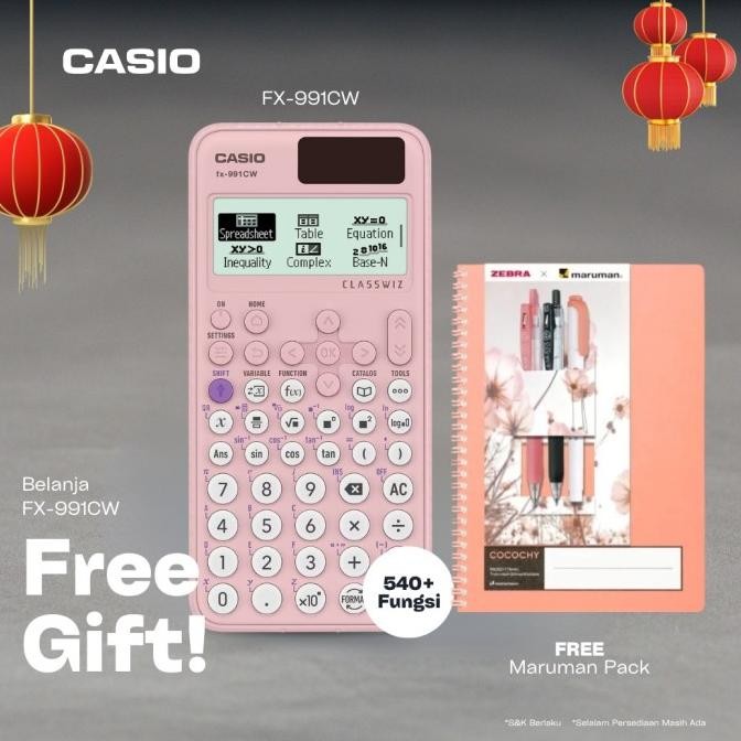 

Promo! Casio Classwiz Model Scientific Calculator Fx-991Cw