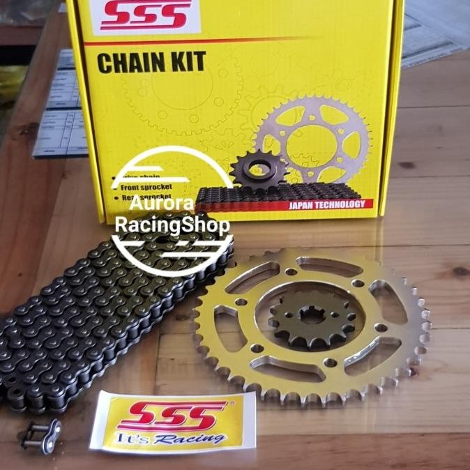 Gear Set Vixion Lama - SSS Chain Kit ASLI