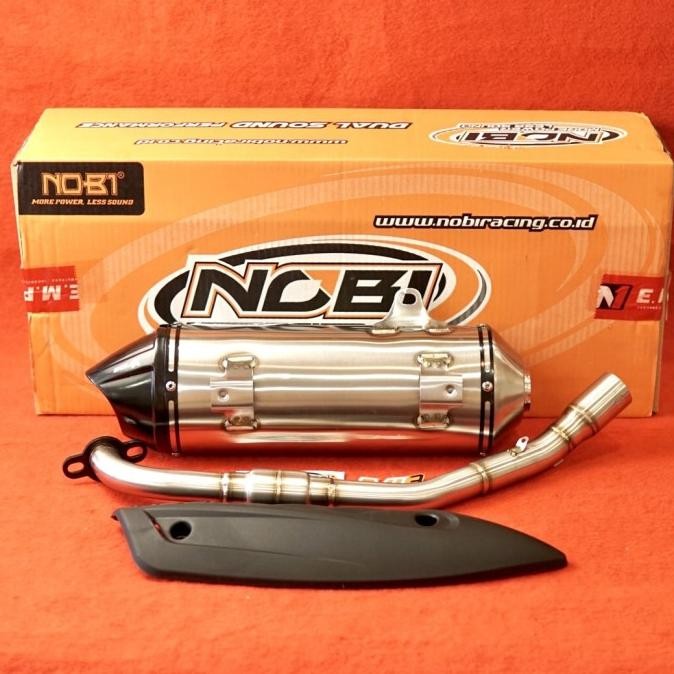  Knalpot Standar Racing Adem Full Stainless NOBI NOB1 BOLD X STAINLESS VARIO 160 / PCX 160 [ NB01120