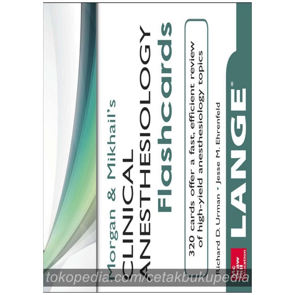 Book Morgan Flash Card Clinical Anesthesiology Softcover