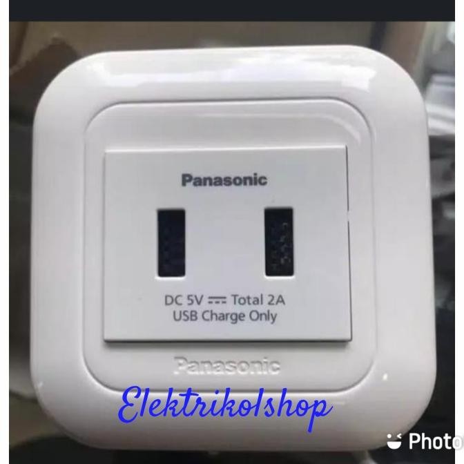 Bisa Gosend Stopkontak Usb Panasonic 2 Port