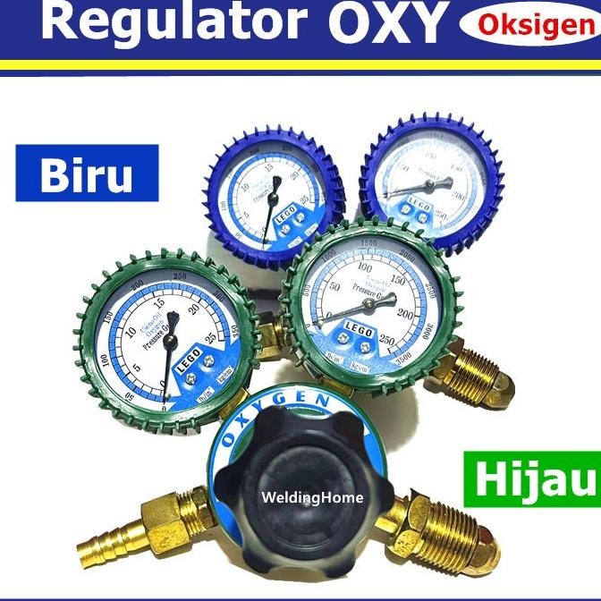 REGULATOR KEPALA GAS OKSIGEN OXY UTK TABUNG LAS WELDING OXYGEN YQY-08 ORIGINAL DAN TERPERCAYA