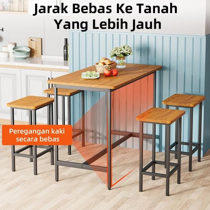 Sale Etife Meja Makan / Meja Makan Kayu/ Meja Bar / Meja Bar Panjang Sempit / Meja Dapur Meja Bar