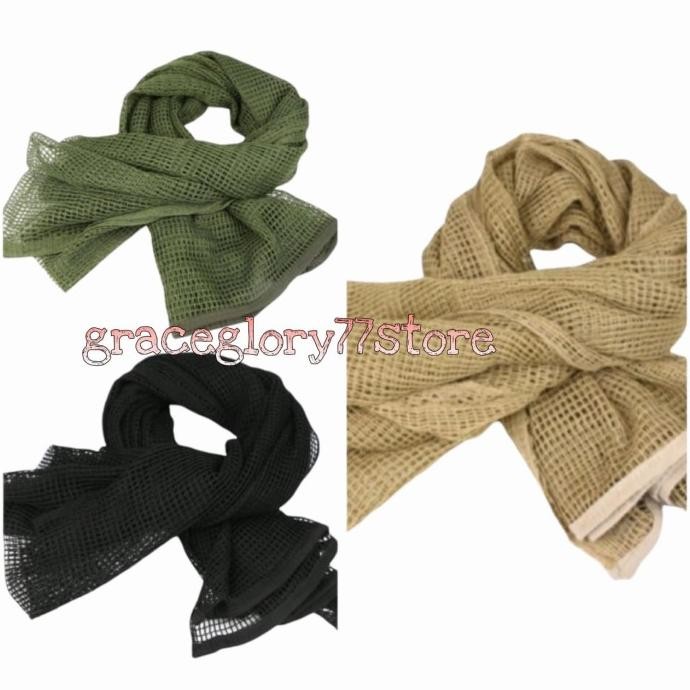syal shemag jaring besar army tactical militer polos