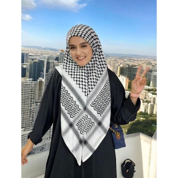 sorban hitam putih new almas
