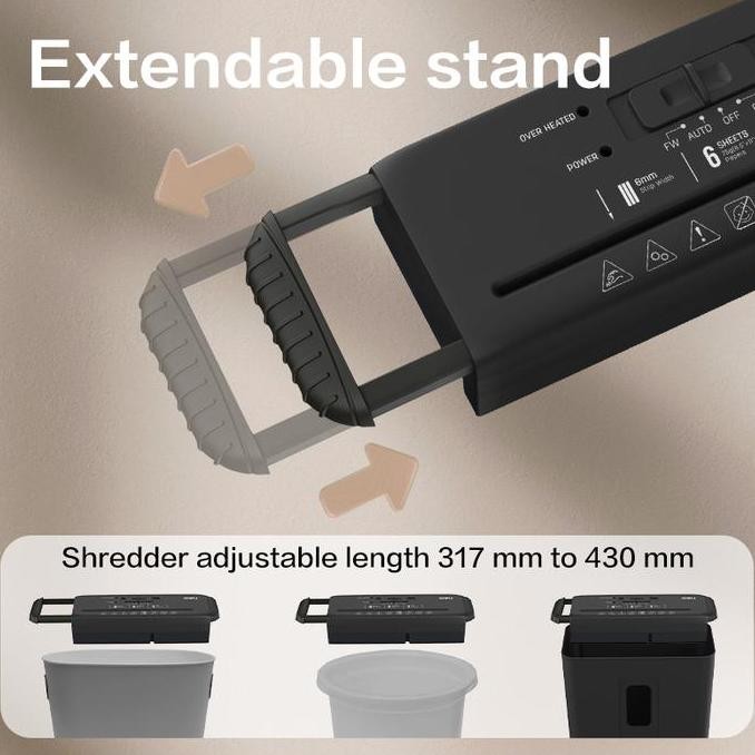 

Grosir Deli Paper Shredder / Mesin Penghancur Kertas 6 Lembar Kapasitas 12 Liter Et102Sc Kantor