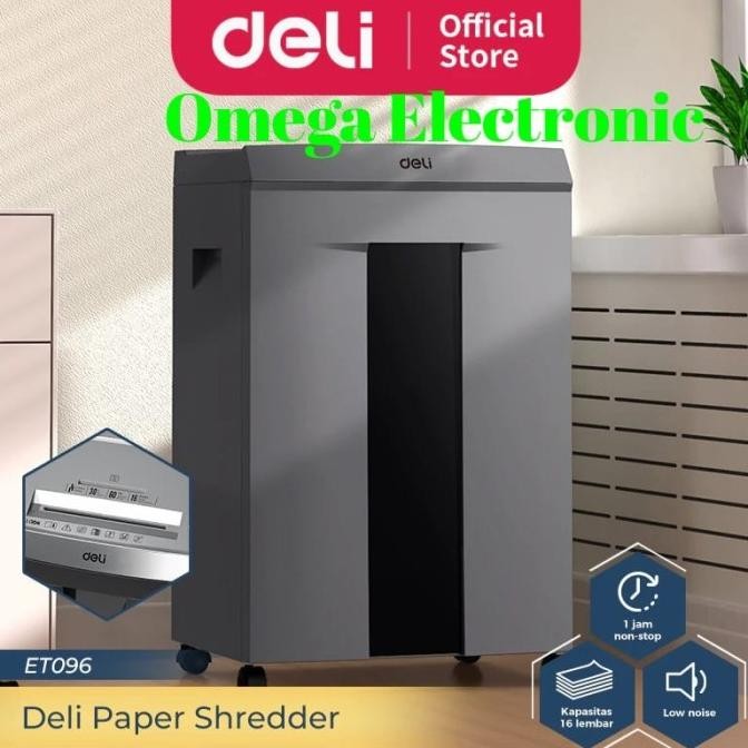 

Promo Deli Et096 Paper Shredder Mesin Penghancur Kertas 30 L 16 Lembar 60 Menit Et 096