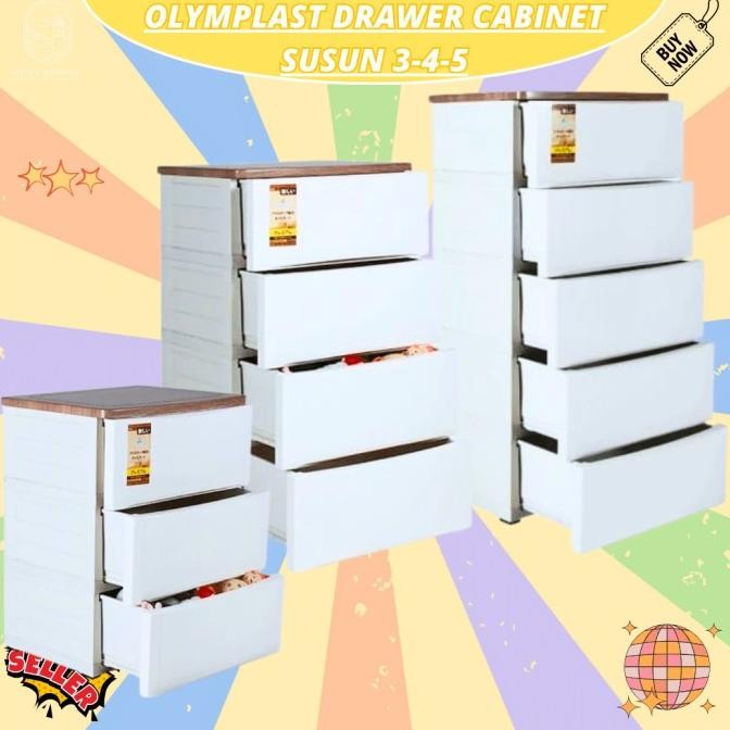 PROMO Olymplast Drawer Cabinet ODC 05 M / Plastik Olymplast