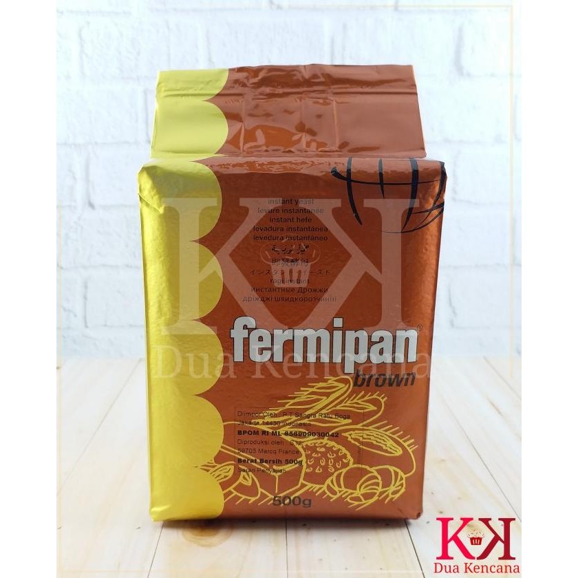 

Ragi Yeast Ragi Kering Fermipan Brown 500 gr murah