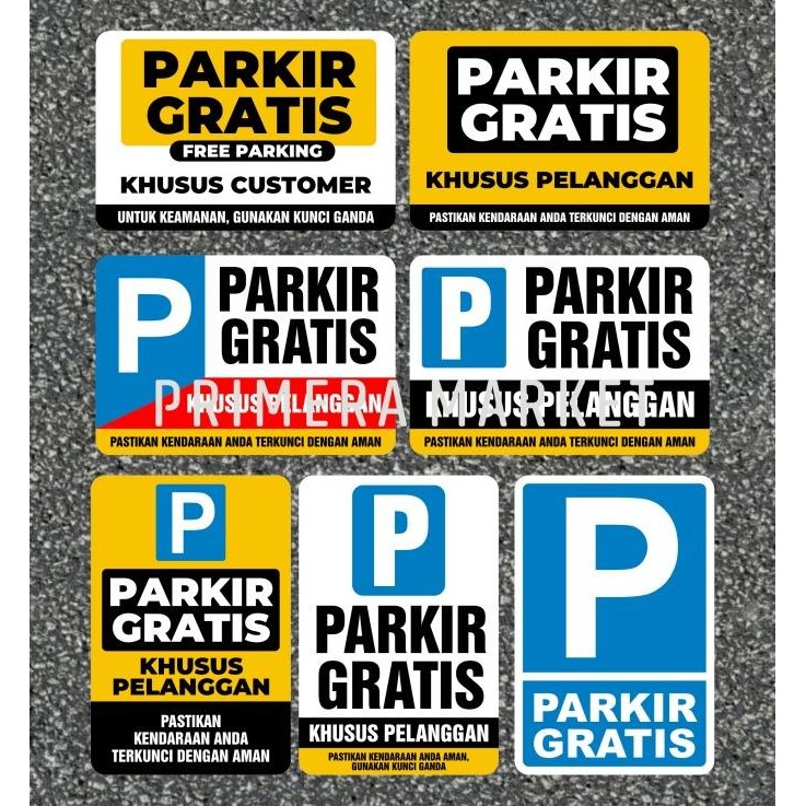 

Murah Rambu Parkir Gratis Khusus Customer / Pelanggan