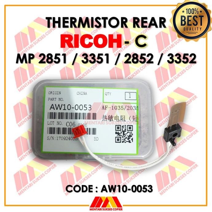 

Promo Thermistor Rear Ricoh Aw10-0053 Mp 2851 3351 2852 3352 Compatible