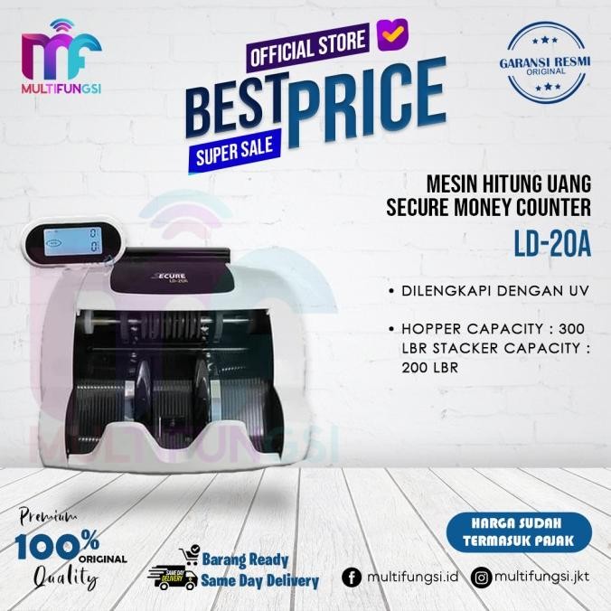 

Murah Secure Ld-20A Money Counter - Mesin Hitung Uang Ld20A Garansi Resmi