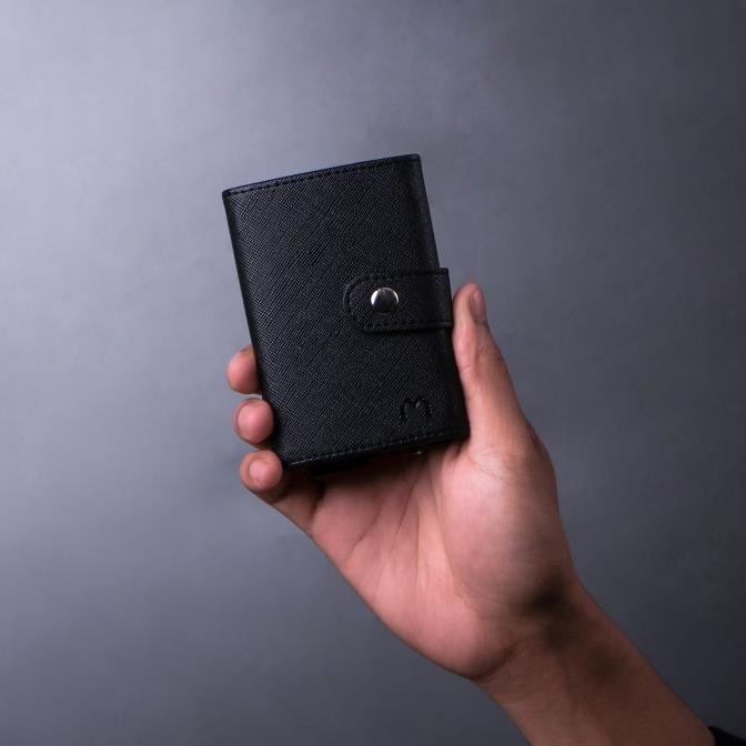 

Sale Mediatech Saffiano Rfid Pop Up Card Holder Wallet + Clip / Dompet Rfid