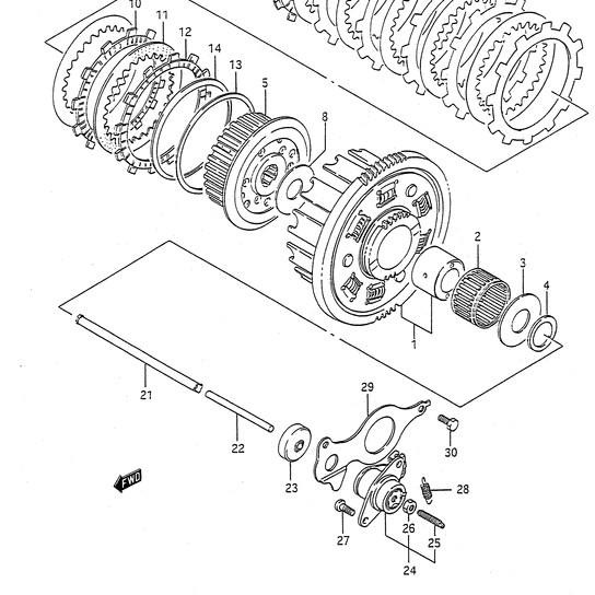 

Grosir Screw Assy Clutch Release / Drag Kopling (Gb. 24) Suzuki Bandit 400