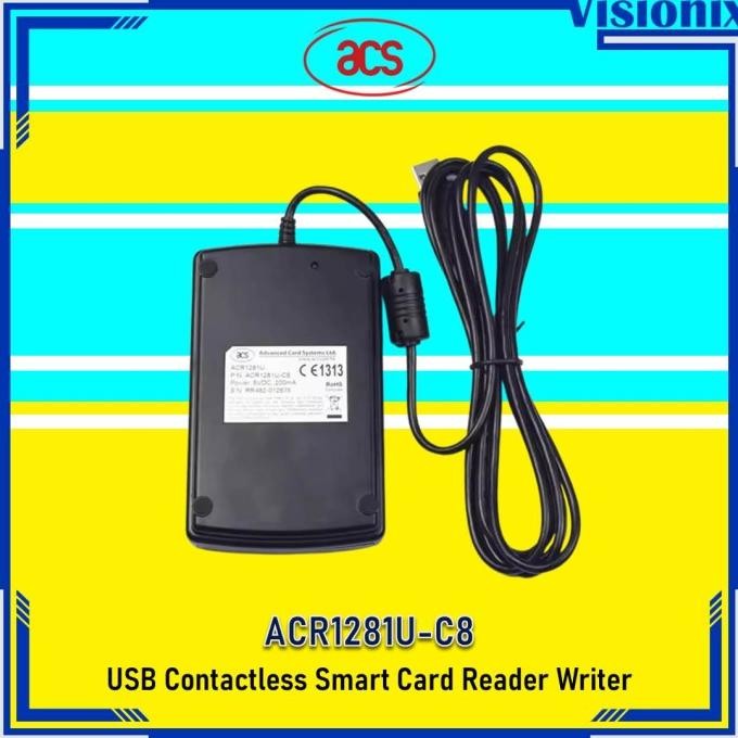 

Murah Acr120 / Acr1281U-C8 Smart Card Reader Writer Rfid 13.56Mhz Mifare