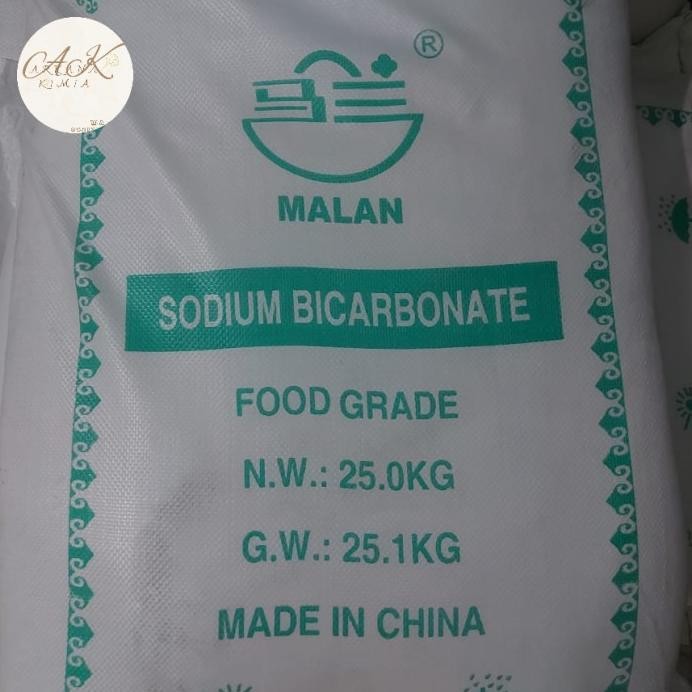 Soda Kue/Baking Soda/Sodium Bicarbonat/Ex Malan Food Grade-25kg/Karung murah